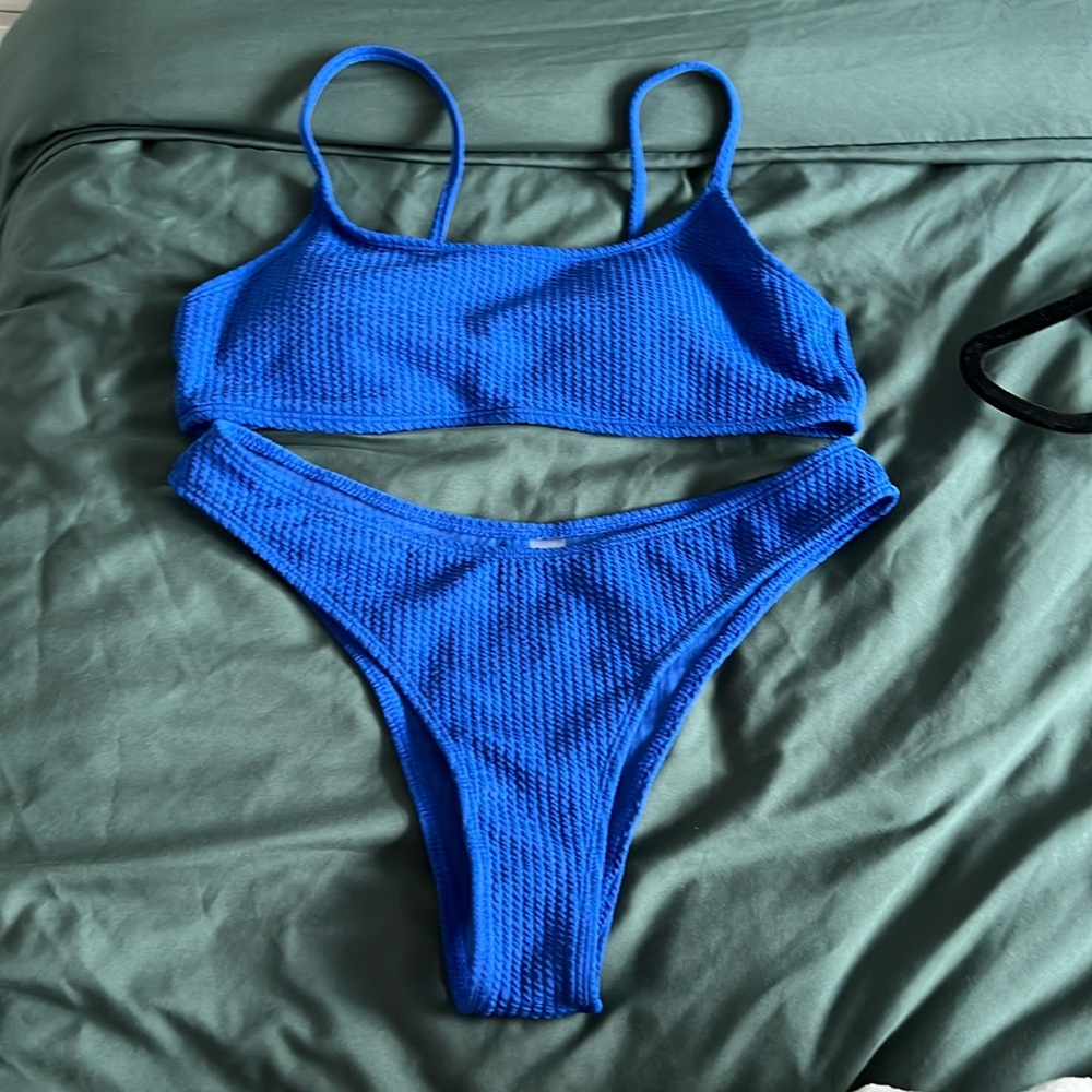 Blue bikini